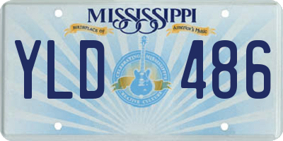 MS license plate YLD486