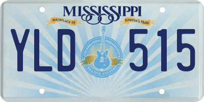 MS license plate YLD515