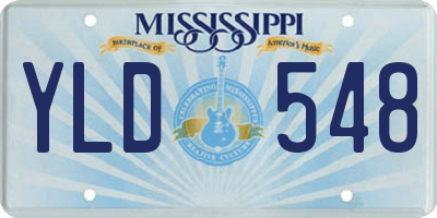MS license plate YLD548