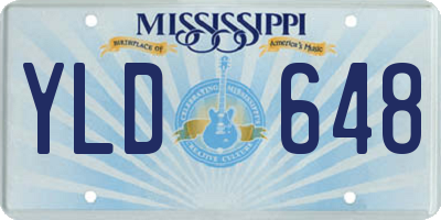 MS license plate YLD648