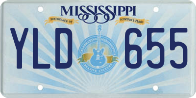 MS license plate YLD655