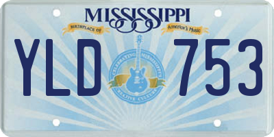 MS license plate YLD753