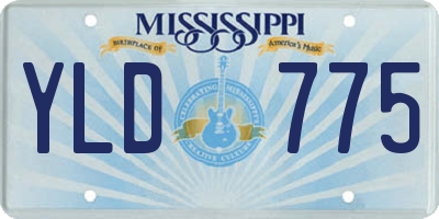 MS license plate YLD775