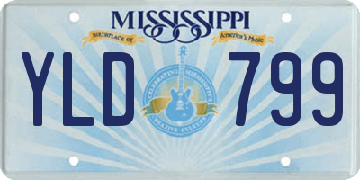 MS license plate YLD799