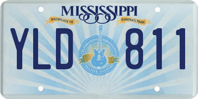 MS license plate YLD811