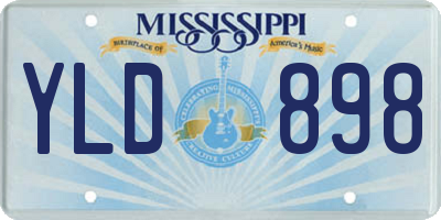 MS license plate YLD898