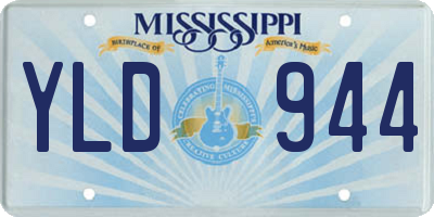 MS license plate YLD944