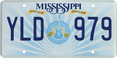 MS license plate YLD979