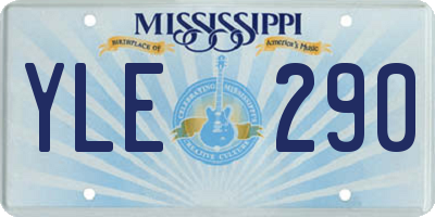 MS license plate YLE290