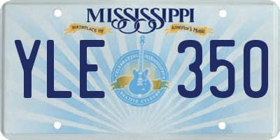MS license plate YLE350