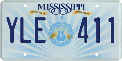 MS license plate YLE411