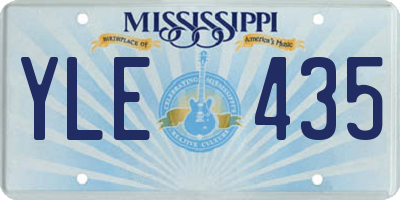 MS license plate YLE435