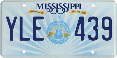 MS license plate YLE439