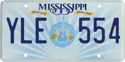 MS license plate YLE554