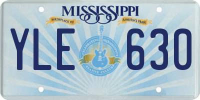 MS license plate YLE630