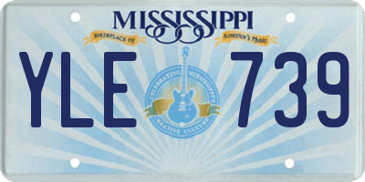 MS license plate YLE739