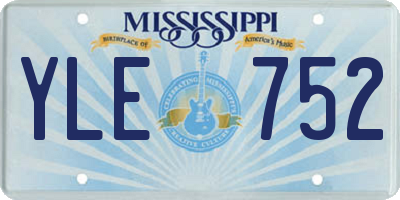 MS license plate YLE752