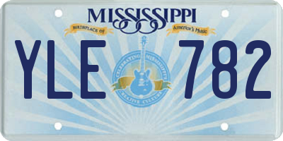 MS license plate YLE782