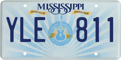 MS license plate YLE811