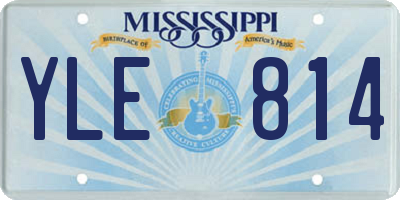 MS license plate YLE814