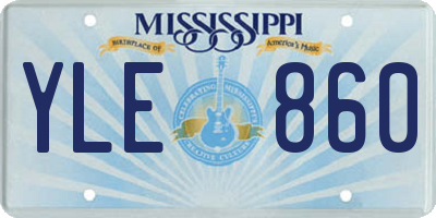 MS license plate YLE860