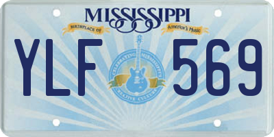 MS license plate YLF569