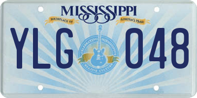 MS license plate YLG048