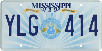 MS license plate YLG414