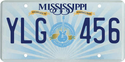 MS license plate YLG456