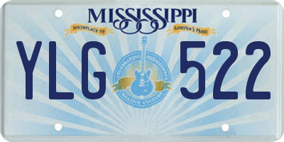 MS license plate YLG522