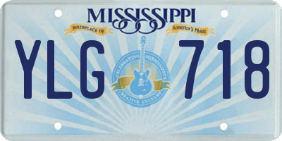 MS license plate YLG718