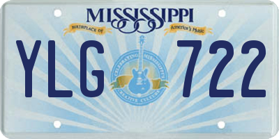 MS license plate YLG722