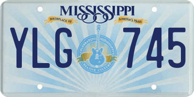 MS license plate YLG745