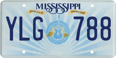 MS license plate YLG788
