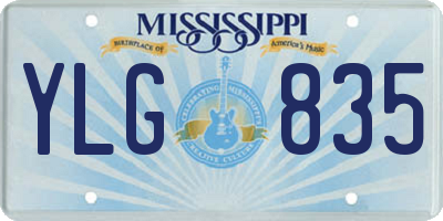MS license plate YLG835