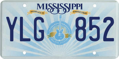 MS license plate YLG852