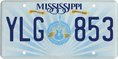 MS license plate YLG853