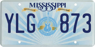 MS license plate YLG873