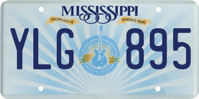 MS license plate YLG895