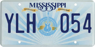 MS license plate YLH054