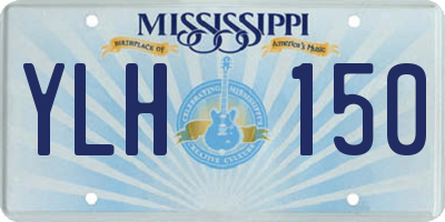 MS license plate YLH150