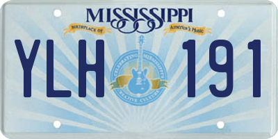 MS license plate YLH191