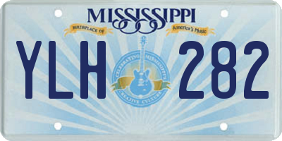 MS license plate YLH282