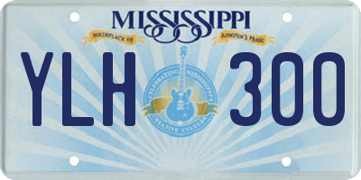 MS license plate YLH300