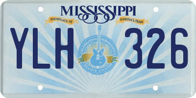 MS license plate YLH326