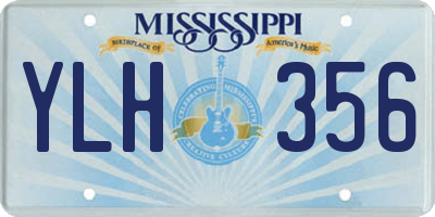 MS license plate YLH356