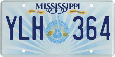 MS license plate YLH364