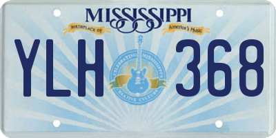 MS license plate YLH368