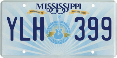 MS license plate YLH399