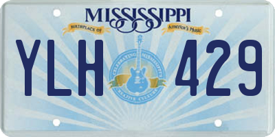 MS license plate YLH429